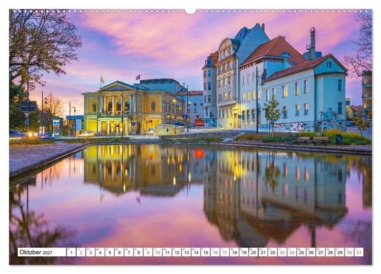 Produktbild: Halle-Saale - Die sch&ouml;nsten Ansichten (hochwertiger Premium Wandkalender 2027 DIN A2 quer), Kunstdruck in Hochglanz