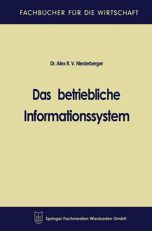 Produktbild: Das betriebliche Informationssystem