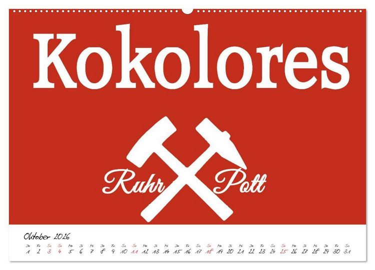 Produktbild: Ruhrpott Vokabeln (Wandkalender 2026 DIN A2 quer), CALVENDO Monatskalender