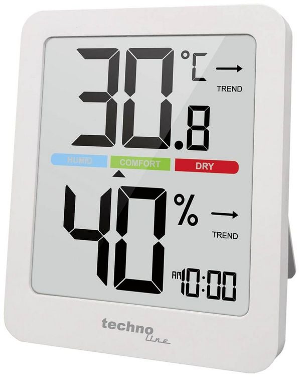 Produktbild: Techno Line Thermo-/Hygrometer Wei&szlig; WS9456