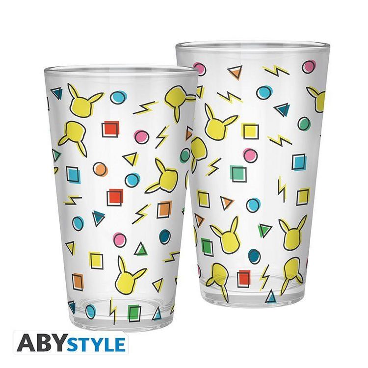 Produktbild: POKEMON - Large Glass - 400ml - Pikachu pattern