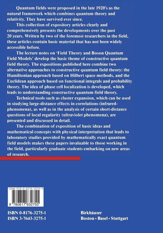 Produktbild: Quantum Field Theory and Statistical Mechanics