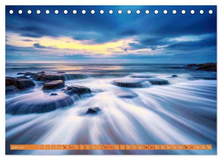 Produktbild: Ostsee in Langzeitbelichtung (Tischkalender 2027 DIN A5 quer), CALVENDO Monatskalender