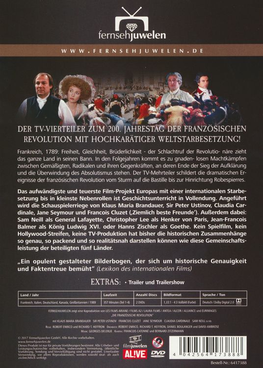 Produktbild: Die franz&ouml;sische Revolution - fernsehjuwelen [2 DVDs]
