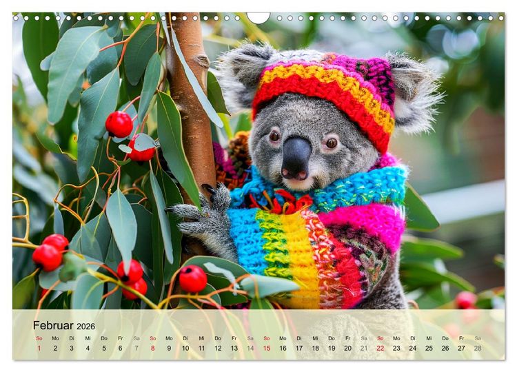 Produktbild: Koalas im Modefieber. Flauschig und Chic beim Fotoshooting (Wandkalender 2026 DIN A3 quer), CALVENDO Monatskalender