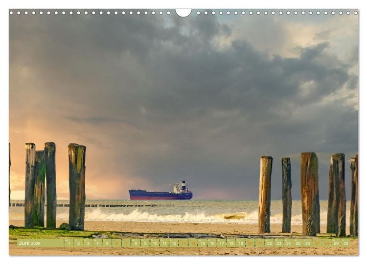 Produktbild: Zeeland - Urlaubstr&auml;ume zwischen Breskens und Domburg (Wandkalender 2026 DIN A3 quer), CALVENDO Monatskalender