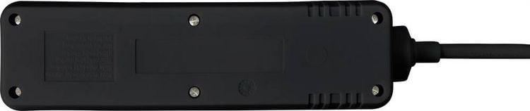 Produktbild: Sygonix SY-4890988 Steckdosenleiste mit Schalter 3fach Schwarz Schutzkontakt 1St.