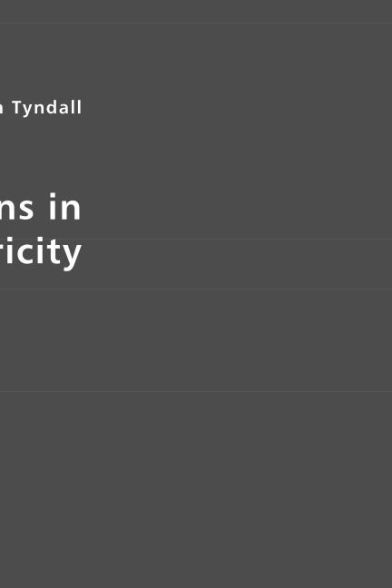 Produktbild: Tyndall, J: Lessons in Electricity