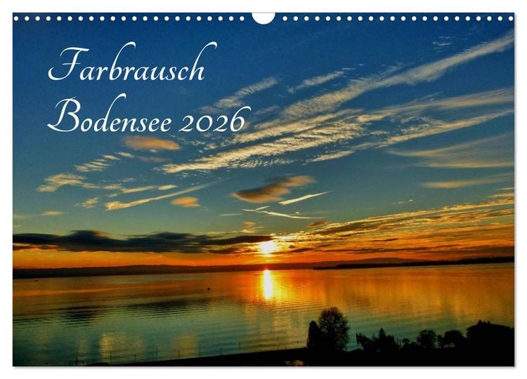 Produktbild: Farbrausch Bodensee (Wandkalender 2026 DIN A3 quer), CALVENDO Monatskalender