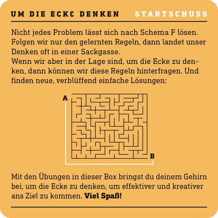 Produktbild: 110% um die Ecke denken