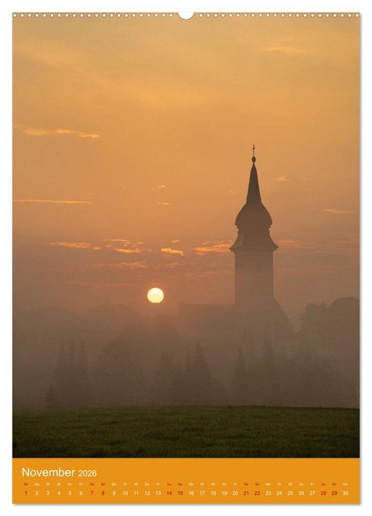 Produktbild: Malerische Kirchen und Kapellen (Wandkalender 2026 DIN A2 hoch), CALVENDO Monatskalender