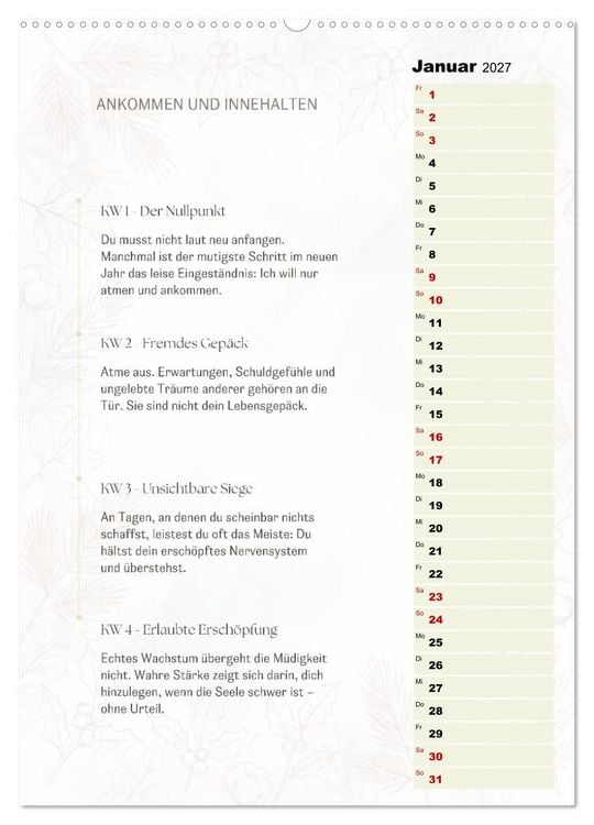 Produktbild: SEELENKOMPASS (Wandkalender 2027 DIN A2 hoch), CALVENDO Monatskalender
