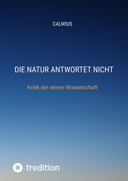 Produktbild: Die Natur antwortet nicht