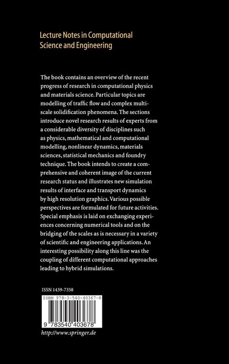Produktbild: Interface and Transport Dynamics