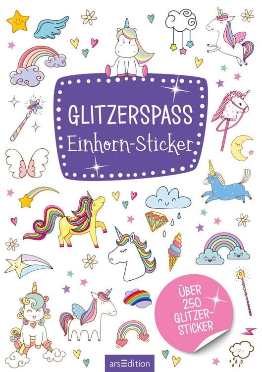 Produktbild: Glitzerspa&szlig; &ndash; Einhorn-Sticker