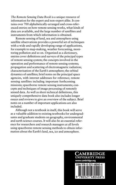 Produktbild: The Remote Sensing Data Book