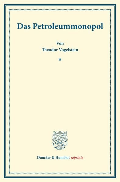 Produktbild: Das Petroleummonopol.