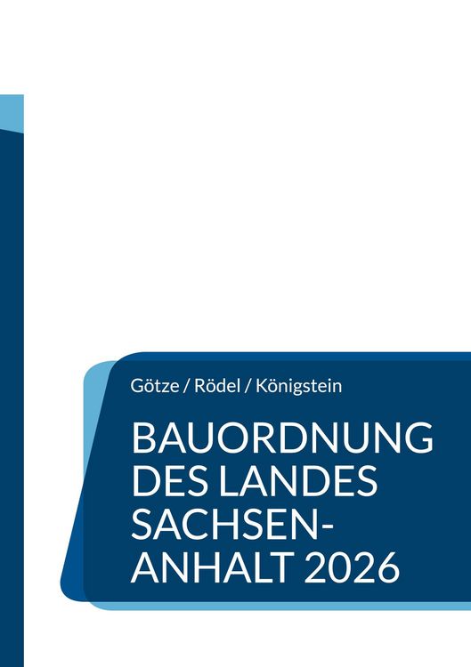 Produktbild: Bauordnung des Landes Sachsen-Anhalt (BauO LSA 2026)