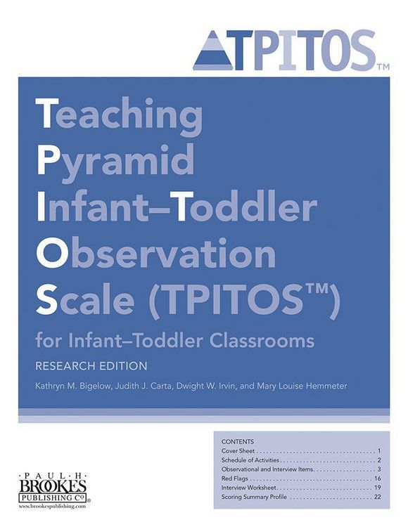 Produktbild: Teaching Pyramid Infant-Toddler Observation Scale (Tpitos(tm)) for Infant-Toddler Classrooms, Research Edition