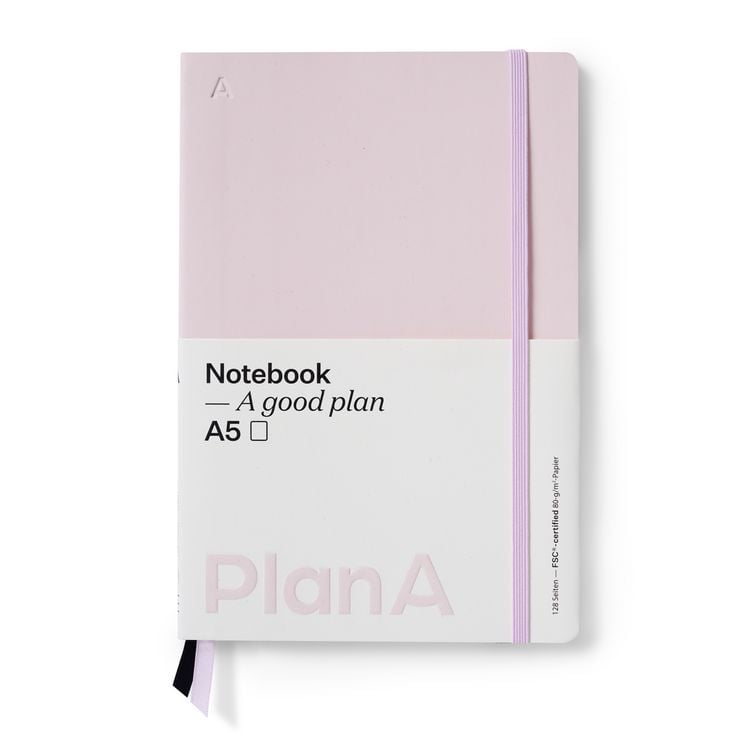 Produktbild: Notizbuch A5 Softcover Blanko Magnolia Pink