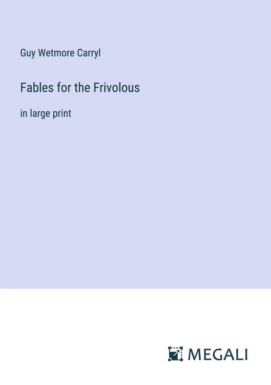 Produktbild: Fables for the Frivolous