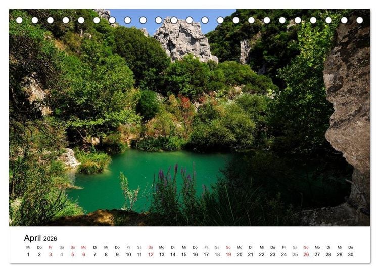 Produktbild: Peloponnes Impressionen / 2026 (Tischkalender 2026 DIN A5 quer), CALVENDO Monatskalender