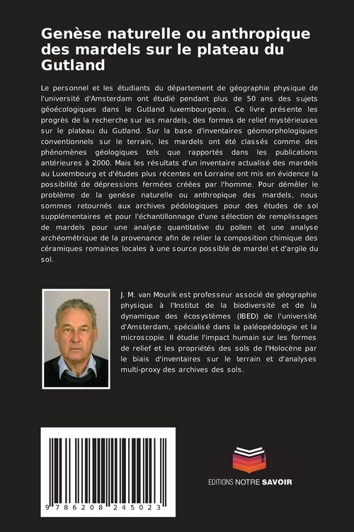 Produktbild: Gen&egrave;se naturelle ou anthropique des mardels sur le plateau du Gutland