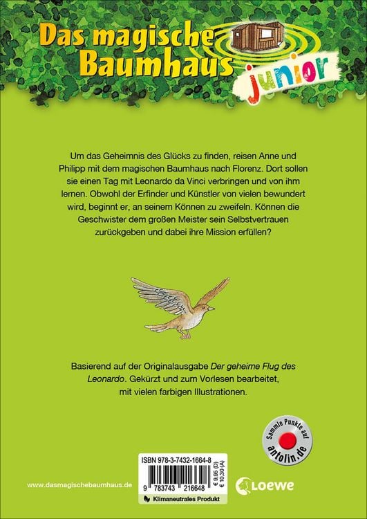Produktbild: Das magische Baumhaus junior (Band 35) - Leonardos Traum vom Fliegen
