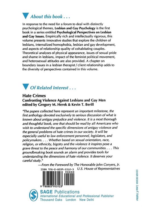 Produktbild: Lesbian and Gay Psychology
