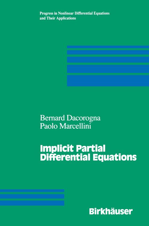 Produktbild: Implicit Partial Differential Equations