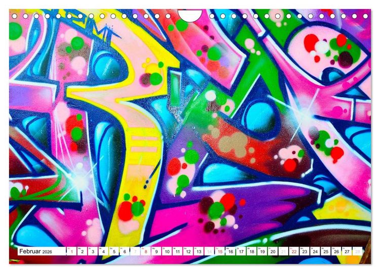 Produktbild: Graffiti ist Kult (Wandkalender 2026 DIN A4 quer), CALVENDO Monatskalender