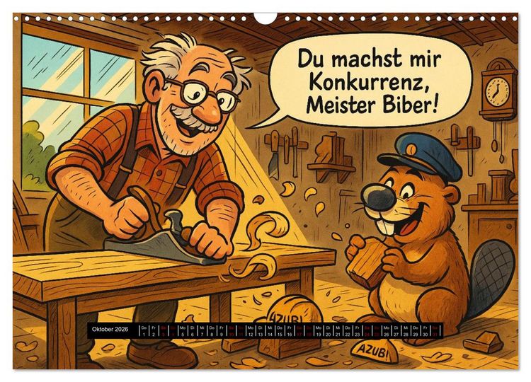 Produktbild: Tierischer Berufsalltag (Wandkalender 2026 DIN A3 quer), CALVENDO Monatskalender