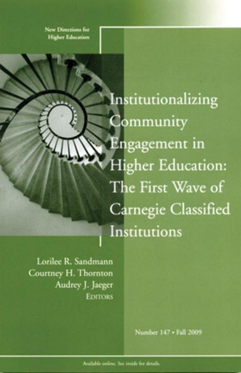 Produktbild: Institutionalizing Community Engagement in Higher Education