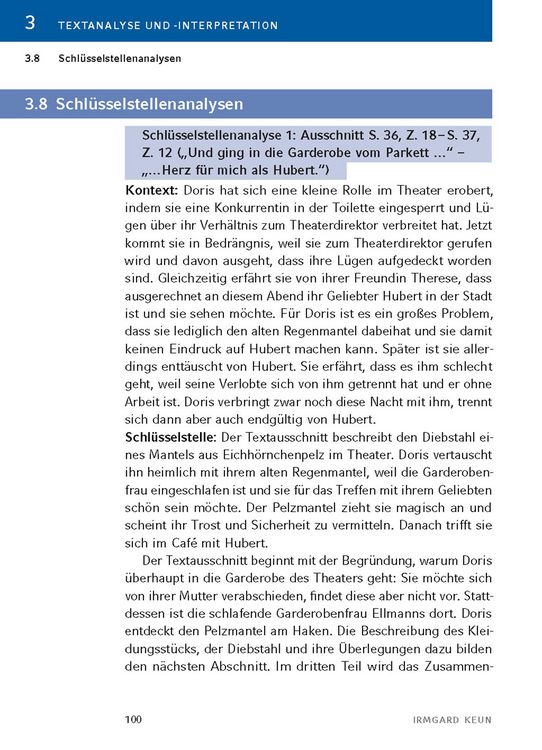 Produktbild: Das kunstseidene M&auml;dchen von Irmgard Keun - Textanalyse und Interpretation