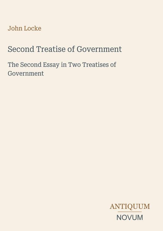 Produktbild: Second Treatise of Government