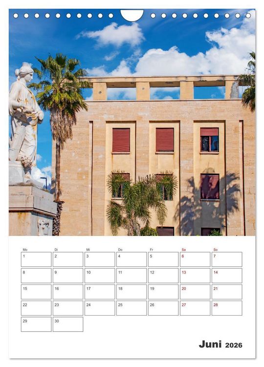 Produktbild: Messina - Reiseplaner (Wandkalender 2026 DIN A4 hoch), CALVENDO Monatskalender