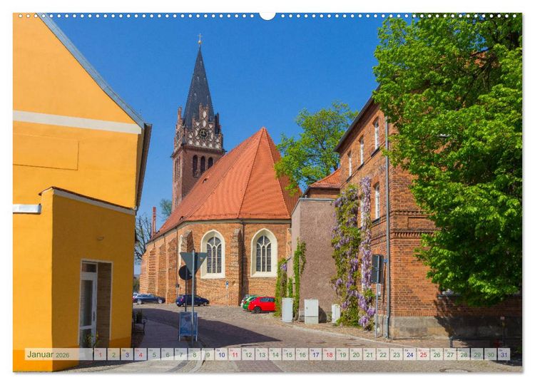 Produktbild: Bad Liebenwerda im Fr&uuml;hling (hochwertiger Premium Wandkalender 2026 DIN A2 quer), Kunstdruck in Hochglanz