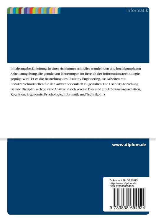 Produktbild: Usability bei Web-Applikationen