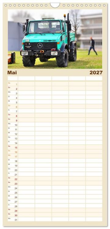 Produktbild: Familienplaner 2027 - Universalmotorger&auml;te Eine Stern-Parade mit 5 Spalten (Wandkalender, 21 x 45 cm) CALVENDO