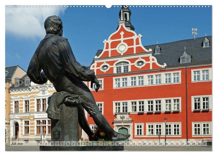 Produktbild: Mittel-Th&uuml;ringen (Wandkalender 2026 DIN A2 quer), CALVENDO Monatskalender