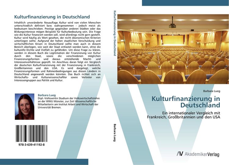 Produktbild: Kulturfinanzierung in Deutschland