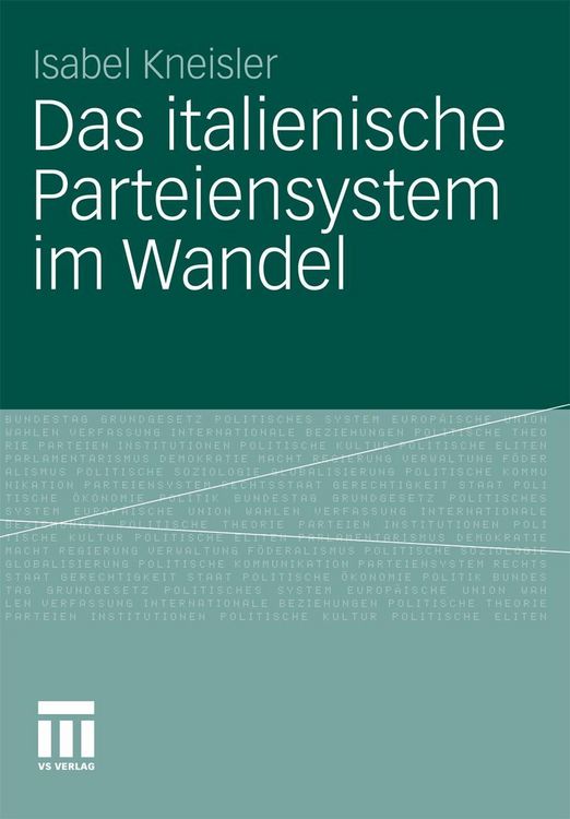 Produktbild: Das italienische Parteiensystem im Wandel