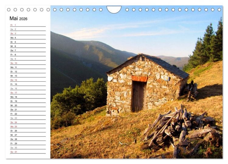 Produktbild: Jakobsweg - Camino Primitivo (Wandkalender 2026 DIN A4 quer), CALVENDO Monatskalender