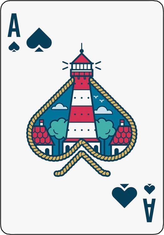Produktbild: Ahoi! 55 Spielkarten mit Motiven von der K&uuml;ste