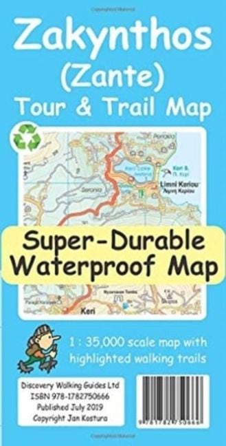 Produktbild: Zakynthos (Zante) Tour & Trail Map