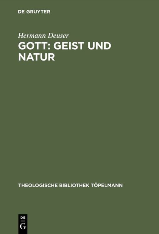 Produktbild: Gott: Geist und Natur