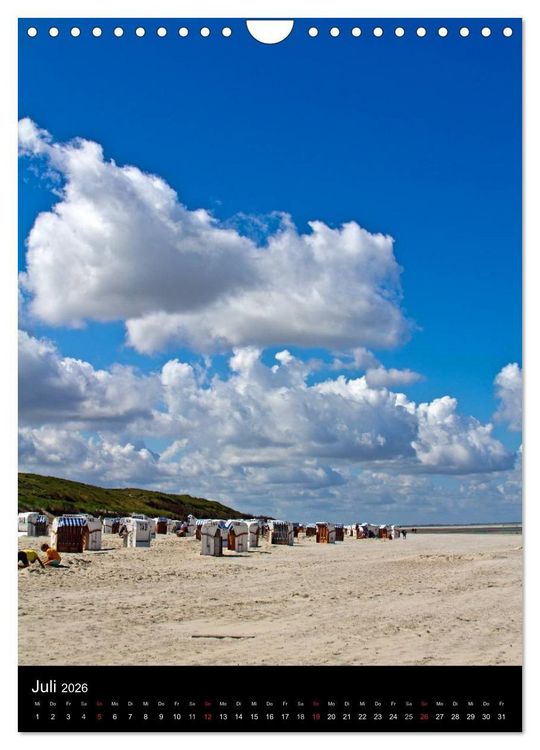 Produktbild: Spiekeroog (Wandkalender 2026 DIN A4 hoch), CALVENDO Monatskalender