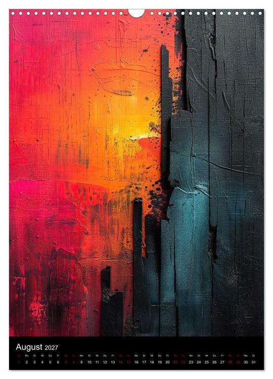 Produktbild: Abstrakte KI-Kunst (Wandkalender 2027 DIN A3 hoch), CALVENDO Monatskalender