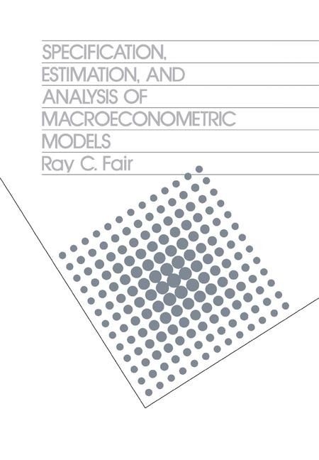 Produktbild: Fair, R: Specification Estimation & Analysis of Macroeconomi