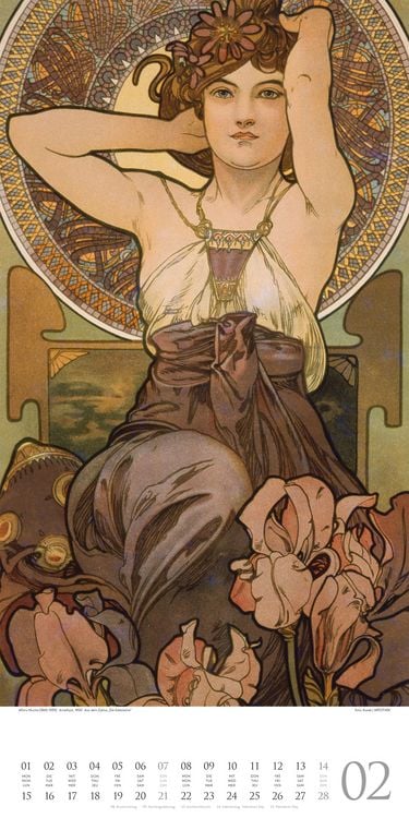 Produktbild: Alfons Mucha Kalender 2027